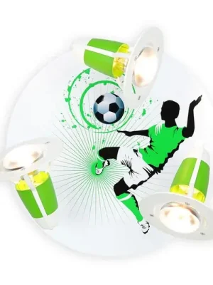 Akce Stropní světlo Soccer, tři zdroje, zeleno-bílá