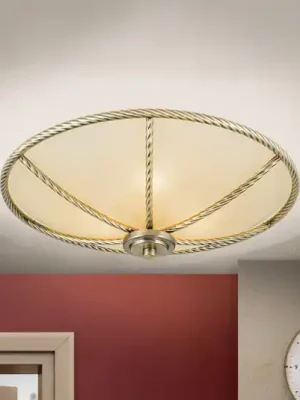 Časově Omezené Krémově zbarvené stropní světlo Galina, 42 cm