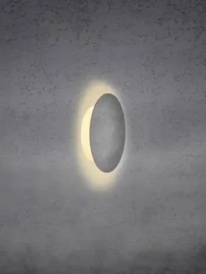 Escale Blade LED nástěnné světlo, beton, Ø 18 cm Akce