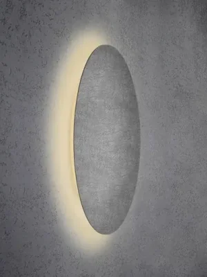 Escale Blade LED nástěnné světlo, beton, Ø 79 cm Oblíbený