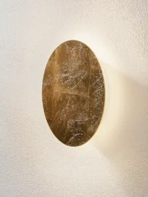 Escale Blade LED nástěnné světlo, zlatá, Ø 24 cm Přímo Od Výrobce