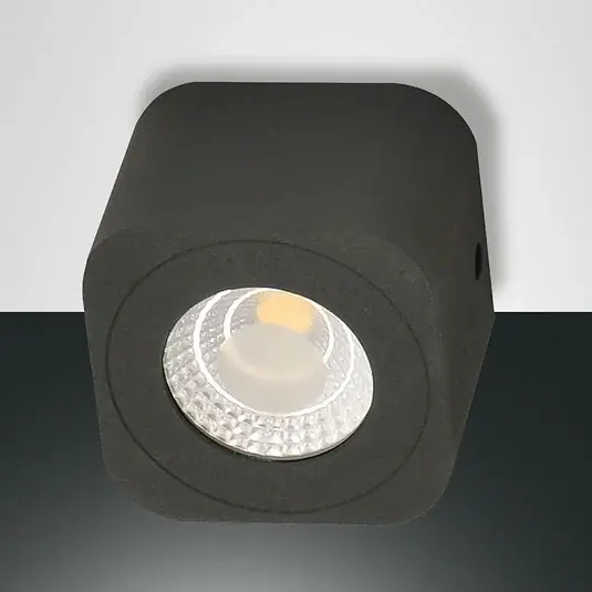 Speciální Cena Hranaté LED svítidlo downlight Palmi, antracitová