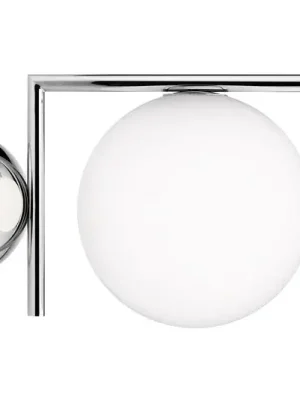 Výhodná Nabídka FLOS IC C/W1 nástěnné světlo, chrom Ø 20 cm