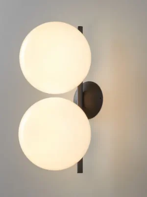 Zlevněný FLOS IC C/W1 Double nástěnné světlo černé Ø 20 cm