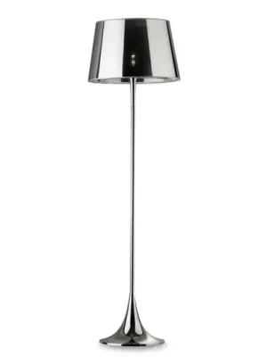 Stojací lampa London Cromo výška 174cm, chrom/čirá Bezpečná Platba