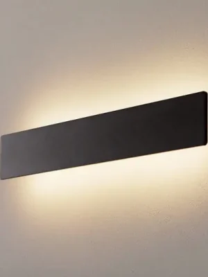 Víkendová Akce LED nástěnné světlo Zig Zag černá, šířka 53 cm