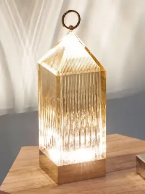 Kartell Lantern LED stolní lampa, jantarová IP54 Vrácení Zdarma