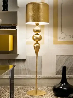 Stojací lampa Eva STL3+1, zlato Přímo Od Výrobce