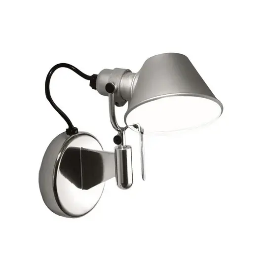Rychlé Dodání Artemide Tolomeo Micro Faretto LED nástěnné světlo, šedé, 3000K