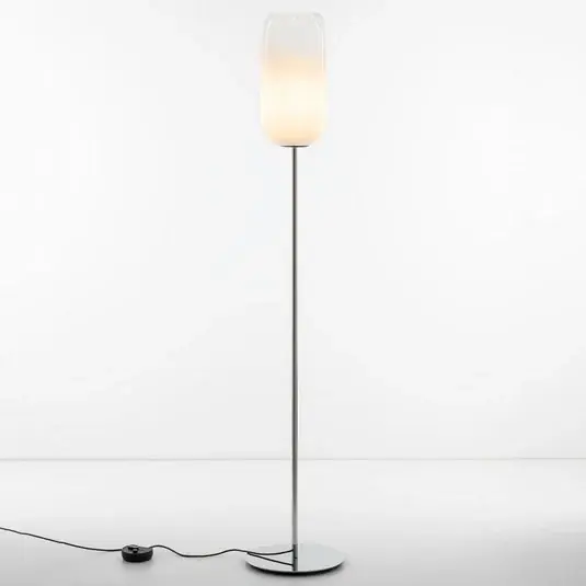 Nakupujte Hned Stojací lampa Artemide Gople bílá/stříbrná