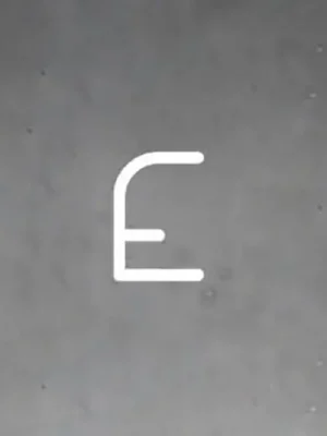 Artemide Alphabet of Light nástěnné velké písmeno E Speciální Cena
