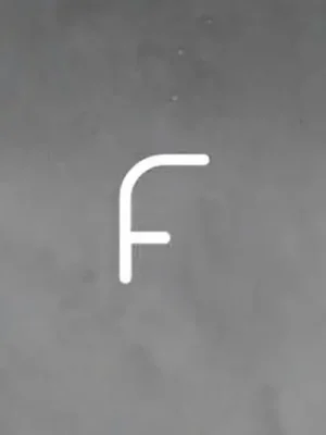 Artemide Abeceda světla nástěnné velké písmeno F Omezená Nabídka