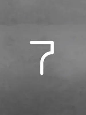 Artemide Alphabet of Light nástěnné světlo číslo 7 Novinka