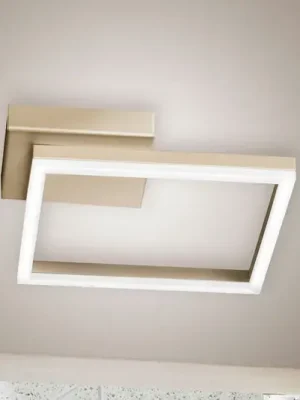 LED stropní světlo Bard, 27x27cm, matná zlatá Top Prodej