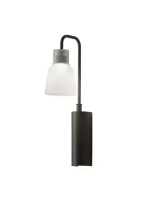 Aktuální Nástěnné svítidlo LED Bover Drip A/02, černá/matná bílá