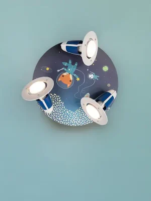 Akční Cena Stropní svítidlo Rondell Space Mission, modré