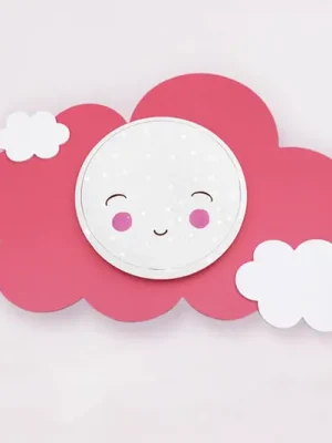 Ověřený LED nástěnné světlo oblak Starlight Smile, růžové
