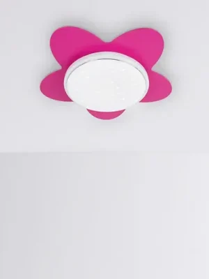 Bezpečná Platba LED stropní svítidlo Flower Starlight, růžové