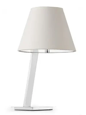 Finální Výprodej Stolní lampa Moma s textilním stínidlem, bílá