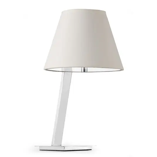 Finální Výprodej Stolní lampa Moma s textilním stínidlem, bílá