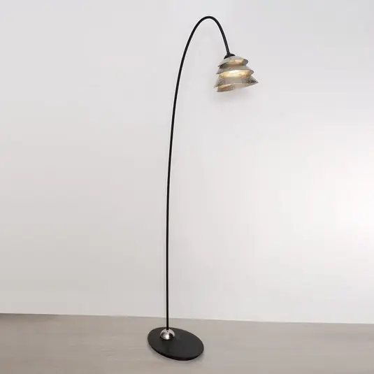 Stojací lampa Snail One stříbrnohnědá Novinka