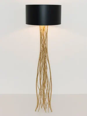 Stojací lampa Capri černozlatá Novinka