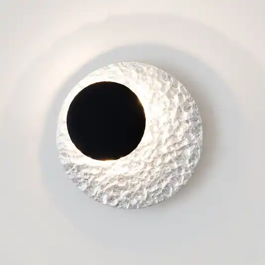 LED nástěnné světlo Infinity, stříbrná, Ø 20 cm Speciální Cena