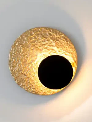 LED nástěnné světlo Infinity ve zlaté, Ø 20 cm Nízká Cena