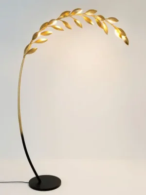 Stojací lampa Riso, jedenáct zdrojů, zlatá Cenově Výhodný