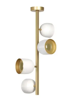 Stropní svítidlo LED Dome, vertikální, 73 cm, bílé Nejlepší Cena