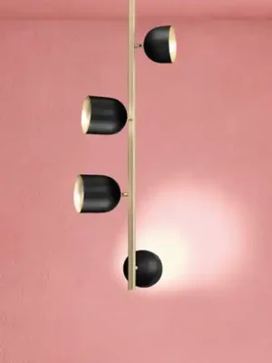 Stropní svítidlo LED Dome, vertikální, 103 cm, černé Hit Sezóny