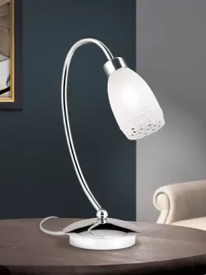 Dokud Zásoby Vydrží Stolní lampa MARISA 1 žár. se skleněným stínidlem