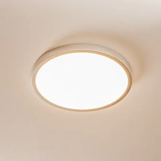 LED stropní světlo Vika, kulaté, titan mat, Ø 30cm Poslední Šance