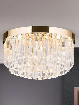 LED stropní svítidlo Prism, zlaté, Ø 35 cm Omezená Nabídka