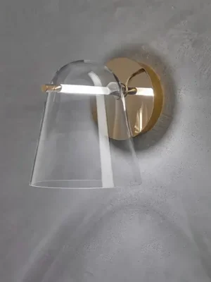 Nejlepší Volba Prandina Sino W3 LED nástěnné světlo čirá/zlatá