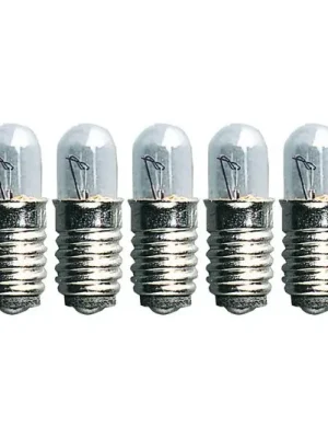 Bezpečná Platba Náhradní žárovky E5 0,6W 12V LV lustr 5ks, čiré