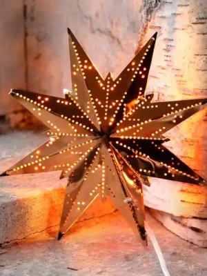 Akce Osmicípá mosazná hvězda Star Mini