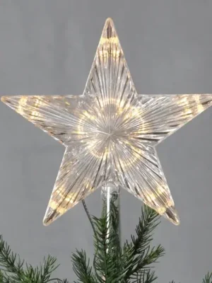 Nová Kolekce S plastovou hvězdou - LED špička stromu Topsy