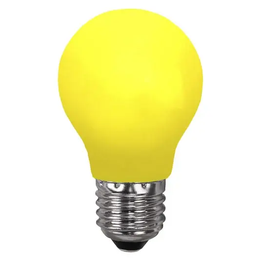 Autentický LED žárovka E27 pro pohádková světla, odolná proti rozbití, žlutá