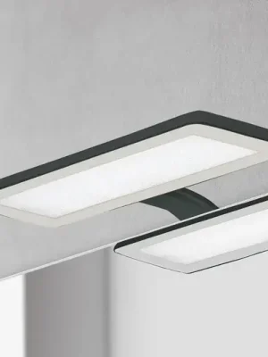 LED osvětlení zrcadla Nikita, černá/ocelově šedá Cenově Výhodný