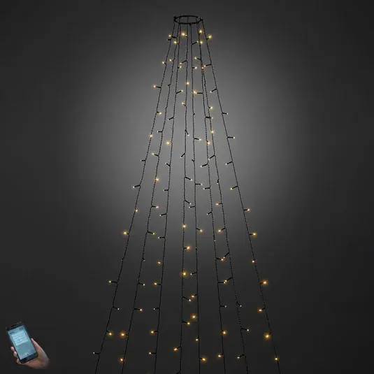 LED osvětlení stromů ovládané přes aplikaci, vnější, 400 žárovek Ověřený