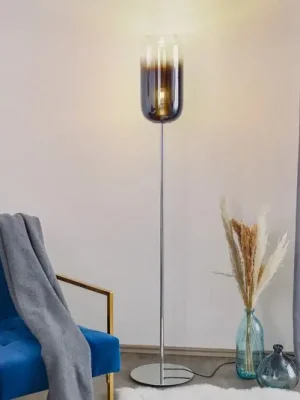 Expresní Doručení Artemide Gople stojací lampa modrá/stříbrná