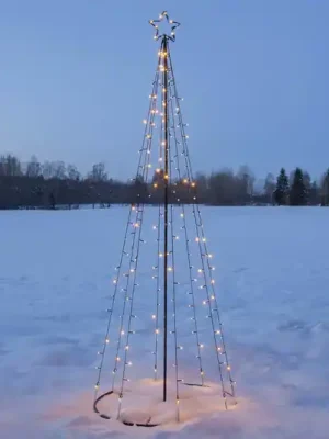 LED venkovní dekorace Light Tree, LED diody částečně blikající Aktuální