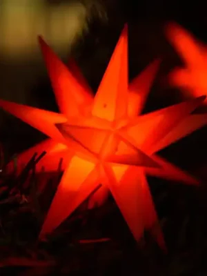 LED světelná řetěz s 9 hvězdami pro venkovní použití, červená Must-Have