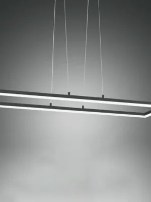 LED závěsné světlo Bard, 92x32 cm, antracit Kup Teď
