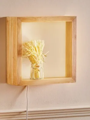 Výhodná Nabídka Nástěnné LED světlo Window, 37 x 37 cm, dub