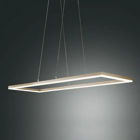 Cenová Bomba LED závěsné světlo Bard, 92x32cm, matná zlatá
