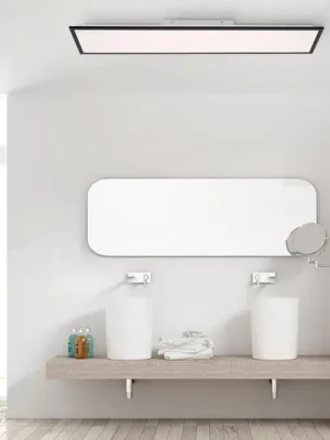 Montážní panel LED Flat CCT, černá, 119 x 29 cm Super Cena