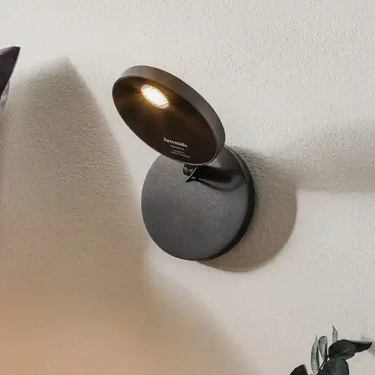 Artemide Demetra LED nástěnné světlo, stmívatelné, 2700K, šedé Rychlé Dodání