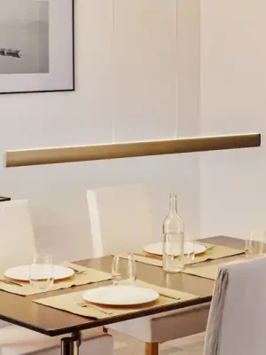 Akční Cena LED závěsné světlo Runa, černá, bronzová 132 cm